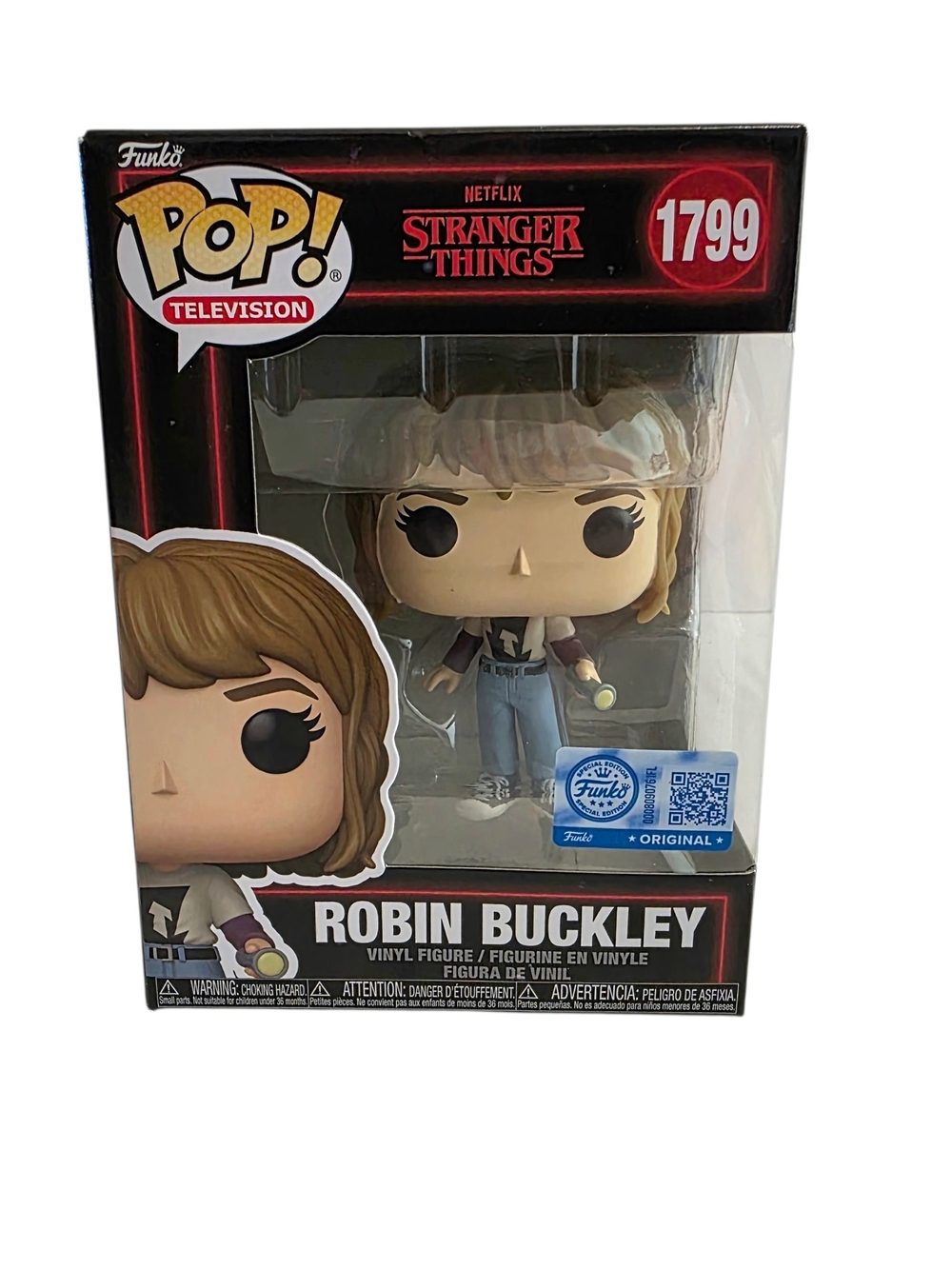 NIB Funko Pop Stranger Things Robin Buckley #1799 Rockin Robin Collectors Toys
